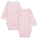 BOSS Baby Girls Set of 2 Bodysuits Pale Pink